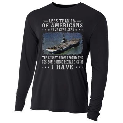 Uss Bon Homme Richard Cv 31 Aircraft Carrier Sailor Veteran Cooling Performance Long Sleeve Crew