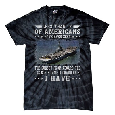 Uss Bon Homme Richard Cv 31 Aircraft Carrier Sailor Veteran Tie-Dye T-Shirt