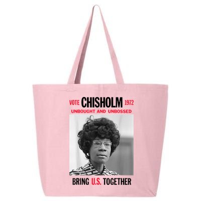 USA Black History Poster UNBOUGHT UNBOSSED Shirley Chisholm 25L Jumbo Tote