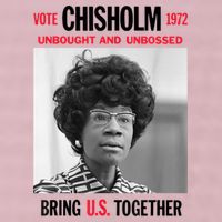 USA Black History Poster UNBOUGHT UNBOSSED Shirley Chisholm 25L Jumbo Tote