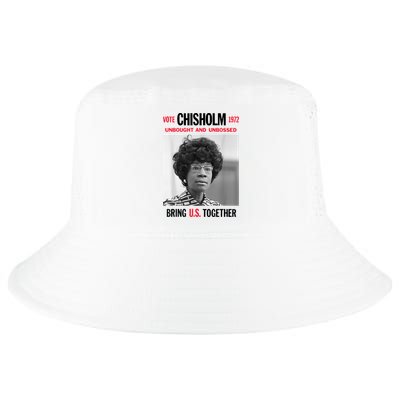 USA Black History Poster UNBOUGHT UNBOSSED Shirley Chisholm Cool Comfort Performance Bucket Hat