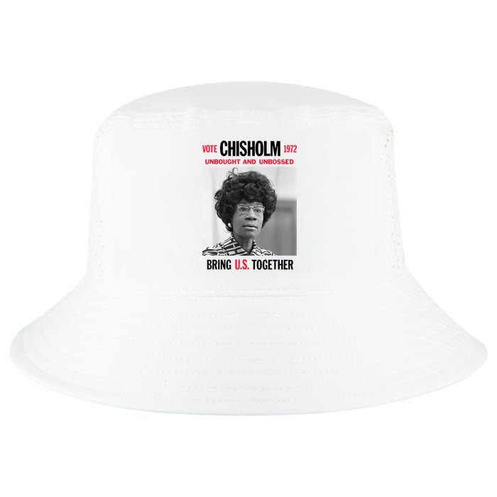 USA Black History Poster UNBOUGHT UNBOSSED Shirley Chisholm Cool Comfort Performance Bucket Hat