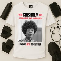 USA Black History Poster UNBOUGHT UNBOSSED Shirley Chisholm Cooling Performance Crew T-Shirt