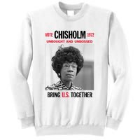 USA Black History Poster UNBOUGHT UNBOSSED Shirley Chisholm Sweatshirt