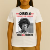 USA Black History Poster UNBOUGHT UNBOSSED Shirley Chisholm T-Shirt
