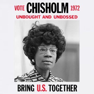 USA Black History Poster UNBOUGHT UNBOSSED Shirley Chisholm T-Shirt