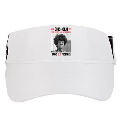 USA Black History Poster UNBOUGHT UNBOSSED Shirley Chisholm Adult Drive Performance Visor