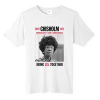 USA Black History Poster UNBOUGHT UNBOSSED Shirley Chisholm Tall Fusion ChromaSoft Performance T-Shirt