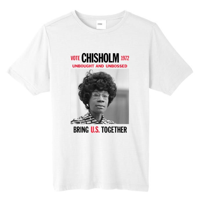 USA Black History Poster UNBOUGHT UNBOSSED Shirley Chisholm Tall Fusion ChromaSoft Performance T-Shirt