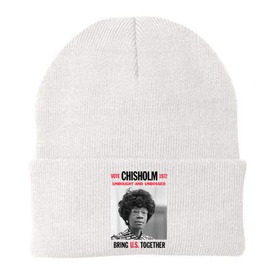USA Black History Poster UNBOUGHT UNBOSSED Shirley Chisholm Beanie
