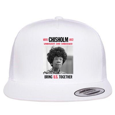 USA Black History Poster UNBOUGHT UNBOSSED Shirley Chisholm Flatbill Hat
