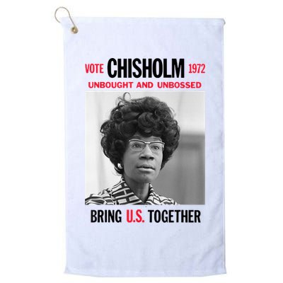 USA Black History Poster UNBOUGHT UNBOSSED Shirley Chisholm Golf Towel