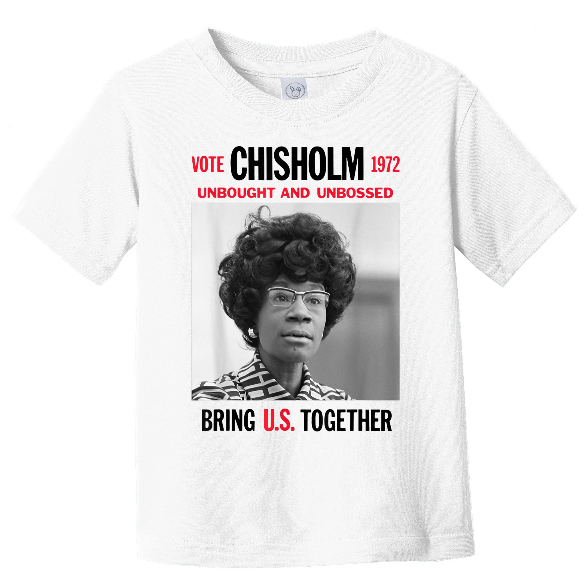 USA Black History Poster UNBOUGHT UNBOSSED Shirley Chisholm Toddler T-Shirt