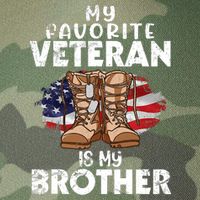 Us Boot Happy Veteran Day My Favorite Veteran Is My Brother Legacy Tie Dye Trucker Hat