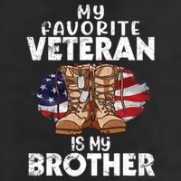 Us Boot Happy Veteran Day My Favorite Veteran Is My Brother Golf Towel