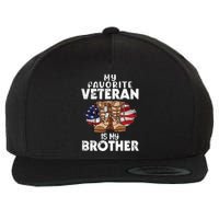 Us Boot Happy Veteran Day My Favorite Veteran Is My Brother Wool Snapback Cap