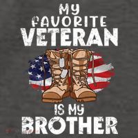Us Boot Happy Veteran Day My Favorite Veteran Is My Brother Vector Backpack