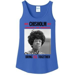 Usa Black History Poster Unbought Unbossed Shirley Chisholm Gift Ladies Essential Tank