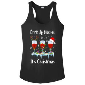 Up Bitch ItS Christmas Adult Humor Xmas Wine Gift Ladies PosiCharge Competitor Racerback Tank