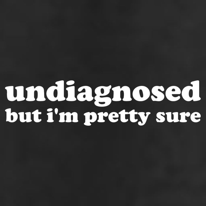 Undiagnosed But IM Pretty Sure Funny Corduroy Funny Sayings Mental Health Golf Towel