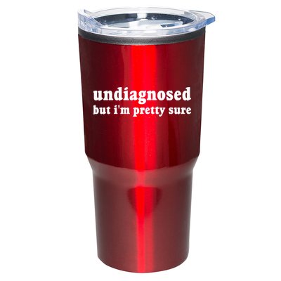 Undiagnosed But Im Pretty Sure Funny Corduroy Funny Sayings Mental Health Tumbler