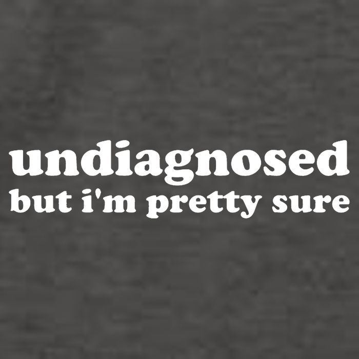 Undiagnosed But Im Pretty Sure Funny Corduroy Funny Sayings Mental Health Vector Backpack