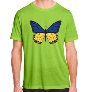 Ukraine Butterfly Illustration Adult ChromaSoft Performance T-Shirt