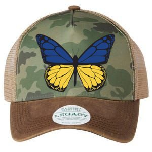 Ukraine Butterfly Illustration Legacy Tie Dye Trucker Hat