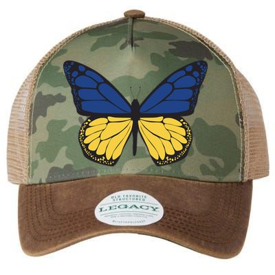 Ukraine Butterfly Illustration Legacy Tie Dye Trucker Hat