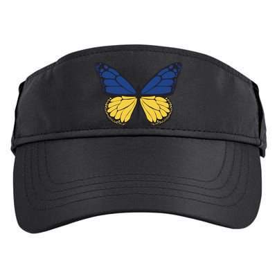 Ukraine Butterfly Illustration Adult Drive Performance Visor