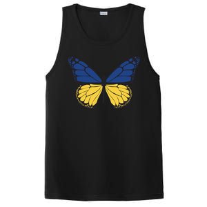 Ukraine Butterfly Illustration PosiCharge Competitor Tank