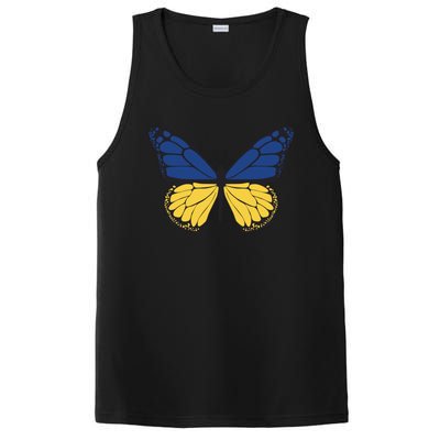 Ukraine Butterfly Illustration PosiCharge Competitor Tank