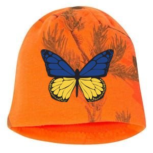 Ukraine Butterfly Illustration Kati - Camo Knit Beanie