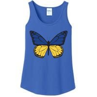 Ukraine Butterfly Illustration Ladies Essential Tank