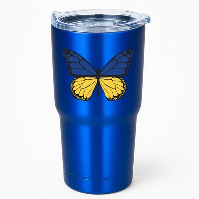 Ukraine Butterfly Illustration Tumbler