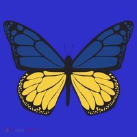 Ukraine Butterfly Illustration Premium T-Shirt
