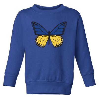 Ukraine Butterfly Illustration Toddler Sweatshirt