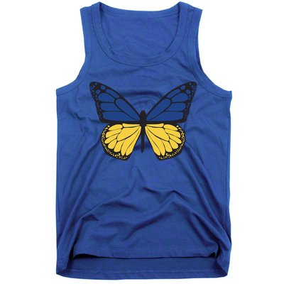 Ukraine Butterfly Illustration Tank Top