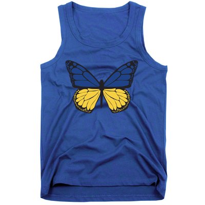 Ukraine Butterfly Illustration Tank Top