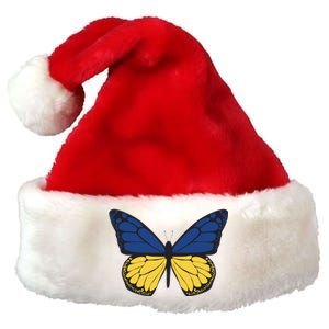 Ukraine Butterfly Illustration Premium Christmas Santa Hat