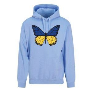 Ukraine Butterfly Illustration Unisex Surf Hoodie