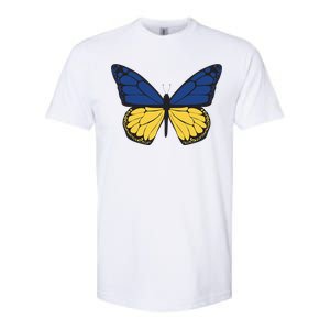 Ukraine Butterfly Illustration Softstyle CVC T-Shirt