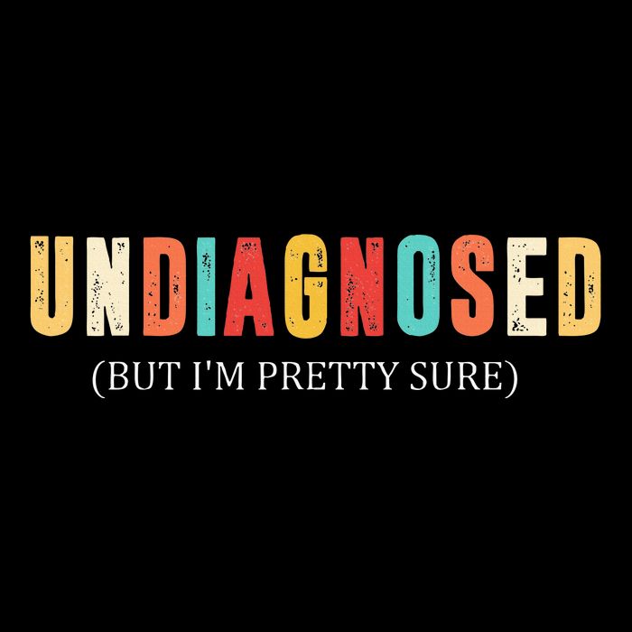 Undiagnosed But IM Pretty Sure Funny Announcement Flexfit Unipanel Trucker Cap