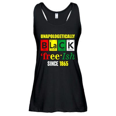 Unapologetically Black Juneteenth Freeish Since 1865 Ladies Essential Flowy Tank