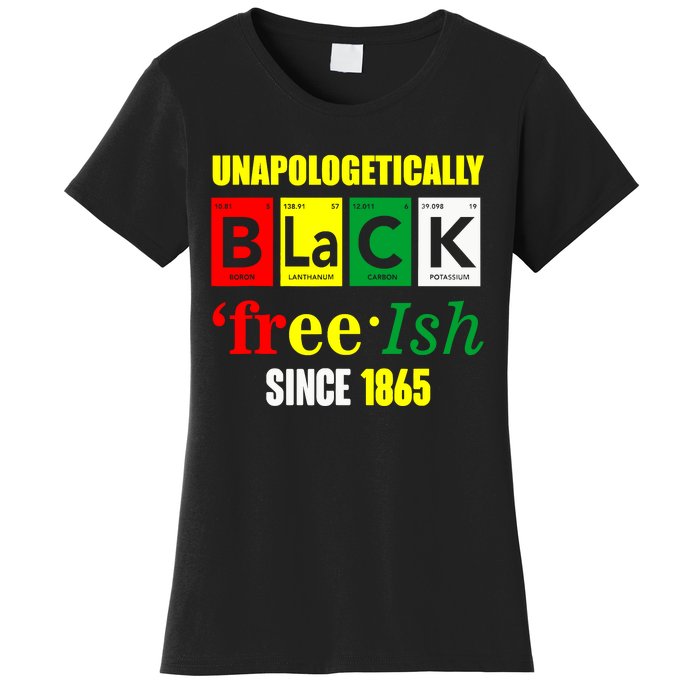 Unapologetically Black Juneteenth Freeish Since 1865 Women's T-Shirt