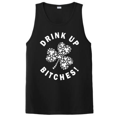 Up Bitchs Lets Get Lucky Shamrock St Patricks Day Gift PosiCharge Competitor Tank