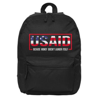 Usaid Because Money DoesnT Launder Itself 16 in Basic Backpack