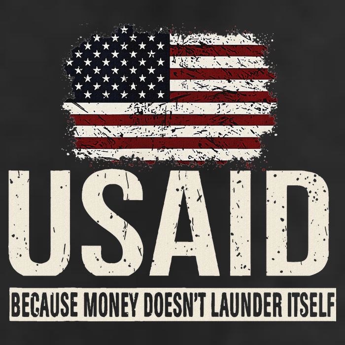Usaid Because Money Doesn’T Launder Itself Us Americans 7 Panel Mesh Trucker Snapback Hat