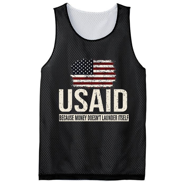 Usaid Because Money Doesn’T Launder Itself Us Americans Mesh Reversible Basketball Jersey Tank
