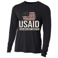 Usaid Because Money Doesn’T Launder Itself Us Americans Cooling Performance Long Sleeve Crew